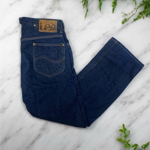 Lee 1101 1930s Repro Selvedge Jeans 30x33 Hair-On-Hide Patch Vintage Style